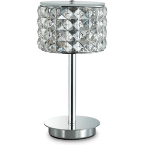 Ideal Lux ROMA Chrome Single Light Table Lamp - Table Lamp Ideal Lux ROMA Chrome Single Light Table Lamp - Table Lamp