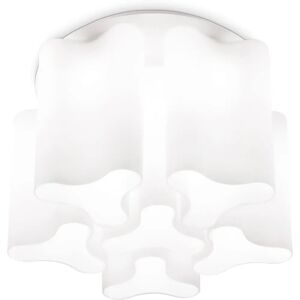 The Italian Collection N25971 Compo 6 Light White Ceiling Fitting The Italian Collection N25971 Compo 6 Light White Ceiling Fitting