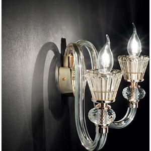 Netlighting Strauss 2 Light Indoor Glass Candle Wall Light - Wall Light Netlighting Strauss 2 Light Indoor Glass Candle Wall Light - Wall Light