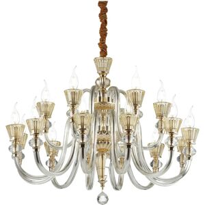 Netlighting Strauss 18 Light Chandelier - Rose Gold - E14 - Modern Style Netlighting Strauss 18 Light Chandelier - Rose Gold - E14 - Modern Style