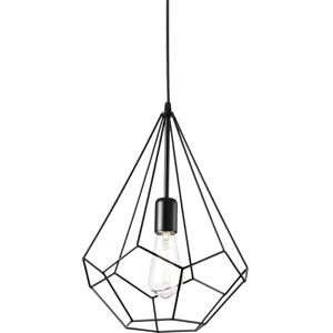 Ideal Lux Ampolla - 1 Light Ceiling Pendant Black - Retro Style Ideal Lux Ampolla - 1 Light Ceiling Pendant Black - Retro Style