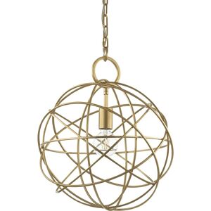 Ideal Lux Konse - 1 Light Spherical Ceiling Pendant Gold - Ceiling Pendant Ideal Lux Konse - 1 Light Spherical Ceiling Pendant Gold - Ceiling Pendant