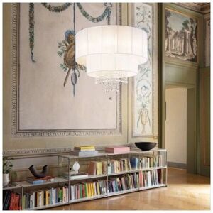The Italian Collection Opera 10 Light Ceiling Pendant - White The Italian Collection Opera 10 Light Ceiling Pendant - White
