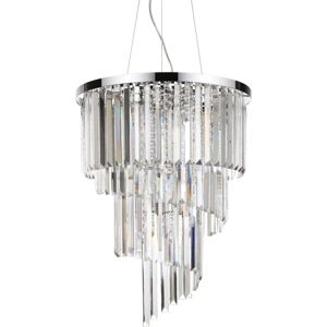 Ideal Lux Carlton 12 Lumières Suspension Chrome E14 - Publicité Ideal Lux Carlton 12 Lumières Suspension Chrome E14 - Publicité