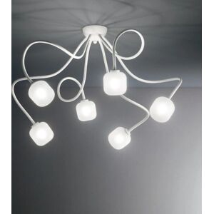 Ideal Lux OCTOPUS 6-Light Ceiling Light White Ideal Lux OCTOPUS 6-Light Ceiling Light White
