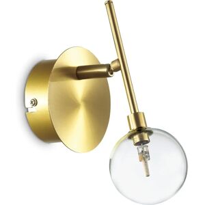 Ideal Lux Maracas - Satin Brass Wall Light - 1 Light - Adjustable Glass Shade Ideal Lux Maracas - Satin Brass Wall Light - 1 Light - Adjustable Glass Shade