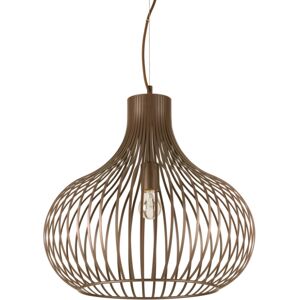 Ideal Lux Onion 1 Light Ceiling Pendant - Brown - Metal Cage Shade Ideal Lux Onion 1 Light Ceiling Pendant - Brown - Metal Cage Shade