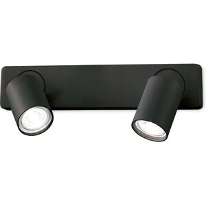 Ideal Lux RUDY - Wall Lamp with 2 Adjustable Spotlights - Black Ideal Lux RUDY - Wall Lamp with 2 Adjustable Spotlights - Black