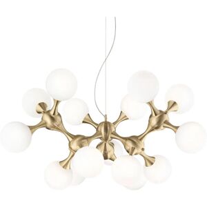 Ideal Lux Nodi 15-Light Brass Pendant - Ceiling Lamp Ideal Lux Nodi 15-Light Brass Pendant - Ceiling Lamp