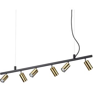 Ideal Lux DYNAMITE - Indoor Spotlight Ceiling Pendant Lamp 6 Lights Brass Satin - Ceiling Pendant Lamp Ideal Lux DYNAMITE - Indoor Spotlight Ceiling Pendant Lamp 6 Lights Brass Satin - Ceiling Pendant Lamp