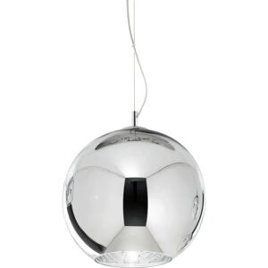 Ideal Lux Nemo Indoor Dome Ceiling Pendant Lamp - Chrome - E27 - Adjustable Height - Dimmable Ideal Lux Nemo Indoor Dome Ceiling Pendant Lamp - Chrome - E27 - Adjustable Height - Dimmable