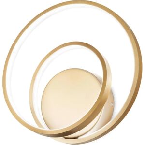 Ideal Lux Gold Swirl Wall Light - LED Decorative Fixture Ideal Lux Gold Swirl Wall Light - LED Decorative Fixture