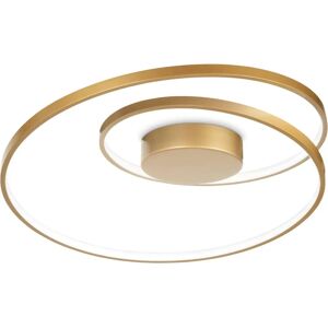 Ideal Lux Ceiling Light - Brushed Brass Modern Circular 49W IP20 Ideal Lux Ceiling Light - Brushed Brass Modern Circular 49W IP20