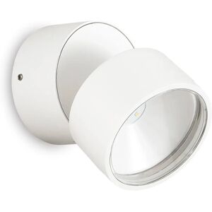 Omega Round White Outdoor Wall Spotlight - LED, IP54, 3000K Omega Round White Outdoor Wall Spotlight - LED, IP54, 3000K