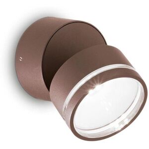 Omega Round Coffee Brown LED Wall Spotlight - Outdoor Omega Round Coffee Brown LED Wall Spotlight - Outdoor