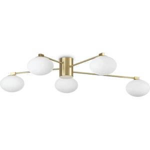 Ideal Lux Hermes 5-Light Brass Ceiling Lamp - Ceiling Light Ideal Lux Hermes 5-Light Brass Ceiling Lamp - Ceiling Light