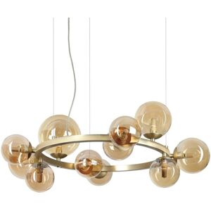 Ideal Lux Perlage 11 Light Globe Pendant Ceiling Light Brass Ideal Lux Perlage 11 Light Globe Pendant Ceiling Light Brass