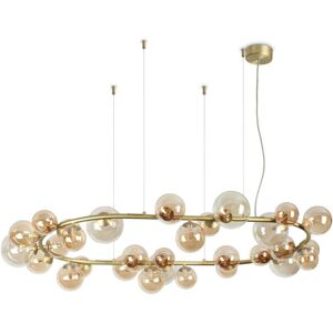 Ideal Lux Perlage 30 Light Globe Pendant Ceiling Light Brass - Ceiling Light Ideal Lux Perlage 30 Light Globe Pendant Ceiling Light Brass - Ceiling Light