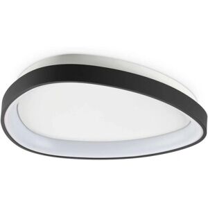 Ideal Lux Gemini 42cm Black LED Semi Flush Light - Light Fixture Ideal Lux Gemini 42cm Black LED Semi Flush Light - Light Fixture