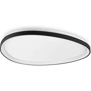 Ideal Lux Gemini 81cm Black LED Semi Flush Light Ideal Lux Gemini 81cm Black LED Semi Flush Light