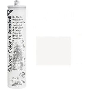 KERAKOLL Kolor silikon 01 - Dekoratywny uszczelniacz do płytek - 310ml - Biały - Typ produktu: Silikon KERAKOLL Kolor silikon 01 - Dekoratywny uszczelniacz do płytek - 310ml - Biały - Typ produktu: Silikon