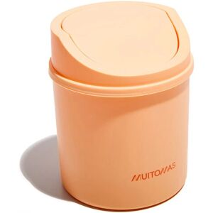Muitomas Mini papperskorg för skrivbord - Runt plastkorg, persika Muitomas Mini papperskorg för skrivbord - Runt plastkorg, persika