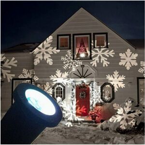 TradeShop Traesio Proyector de Nieve LED - Decoración Navidad Interior/Exterior TradeShop Traesio Proyector de Nieve LED - Decoración Navidad Interior/Exterior