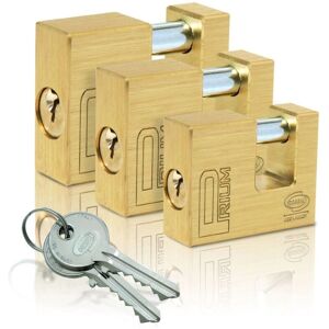 Trade Shop Candado de Latón - 50/60/70/90mm - Cerradura de Seguridad Trade Shop Candado de Latón - 50/60/70/90mm - Cerradura de Seguridad