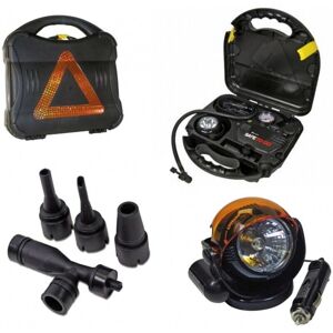 Compressore d'aria sicuro 12V - Kit emergenza auto/moto Compressore d'aria sicuro 12V - Kit emergenza auto/moto