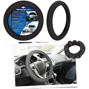Funda de Volante Trade Shop Traesio - Neopreno Negro Elástico - Antideslizante, Transpirable Funda de Volante Trade Shop Traesio - Neopreno Negro Elástico - Antideslizante, Transpirable