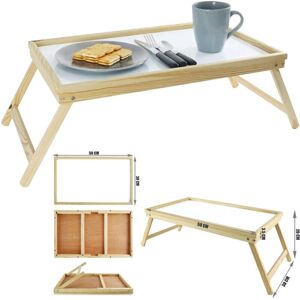 Trade Shop Traesio Klappbarer Holz-Nachtisch - Vielseitiger Lese- & Frühstückstisch Trade Shop Traesio Klappbarer Holz-Nachtisch - Vielseitiger Lese- & Frühstückstisch