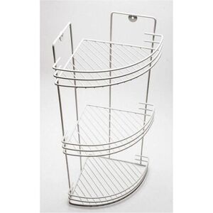Trade Shop - Estante de esquina para baño - Blanco - 59x22x22cm Trade Shop - Estante de esquina para baño - Blanco - 59x22x22cm
