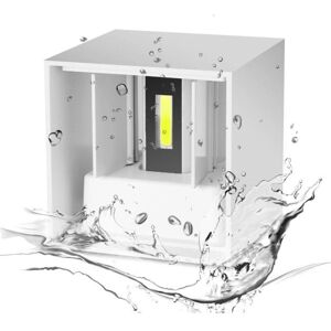 Lámpara de Pared Led Cubo Blanco 5W Regulable IP65 Lámpara de Pared Led Cubo Blanco 5W Regulable IP65