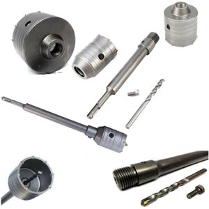 Trade Shop Traesio Taladro de Núcleo para Pared - SDS Plus 30-130mm + Varilla 35cm Trade Shop Traesio Taladro de Núcleo para Pared - SDS Plus 30-130mm + Varilla 35cm