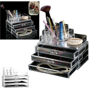 Trade Shop Traesio - Organizador de maquillaje con cajones y compartimentos Trade Shop Traesio - Organizador de maquillaje con cajones y compartimentos