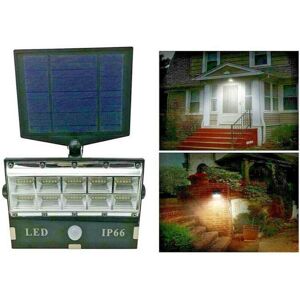 Trade Shop Faro 50 LED Luz Solar con Sensor de Movimiento - Fluter Trade Shop Faro 50 LED Luz Solar con Sensor de Movimiento - Fluter