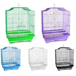 Gabbia Piccola per Uccelli Trade Shop - 43,5x28,5x22 cm con 2 Mangiatoie Gabbia Piccola per Uccelli Trade Shop - 43,5x28,5x22 cm con 2 Mangiatoie