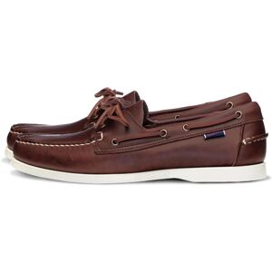 Zapatos náuticos de cuero encerado Sebago Docksides Portland - Marrón / Blanco - Talla: 10 Zapatos náuticos de cuero encerado Sebago Docksides Portland - Marrón / Blanco - Talla: 10