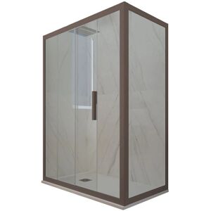 FORTE - Mampara de ducha Deco Duo 75x150cm - Reversible, Vidrio 6mm FORTE - Mampara de ducha Deco Duo 75x150cm - Reversible, Vidrio 6mm