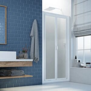 Forte - Modelo Delta - Puerta de ducha ajustable 85cm - Blanco Forte - Modelo Delta - Puerta de ducha ajustable 85cm - Blanco