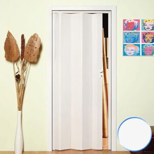 Porte intérieure pliable Forte - PVC Maya - 83x214cm - Blanc Pastel - Publicité Porte intérieure pliable Forte - PVC Maya - 83x214cm - Blanc Pastel - Publicité