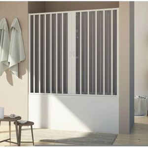 Idralite Delfi Central 160 cm - Mampara de ducha - Reversible - Made in Italy Idralite Delfi Central 160 cm - Mampara de ducha - Reversible - Made in Italy