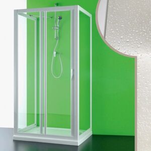 Mampara de ducha Idralite Mercurio - 3 lados de acrílico, ajustable, Italia Mampara de ducha Idralite Mercurio - 3 lados de acrílico, ajustable, Italia