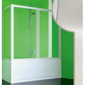 Forte - Mampara de bañera ajustable - Blanco - Mampara de ducha Forte - Mampara de bañera ajustable - Blanco - Mampara de ducha