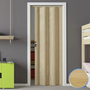 Puerta plegable interior Forte Luciana - PVC 88,5x214cm Haya Puerta plegable interior Forte Luciana - PVC 88,5x214cm Haya