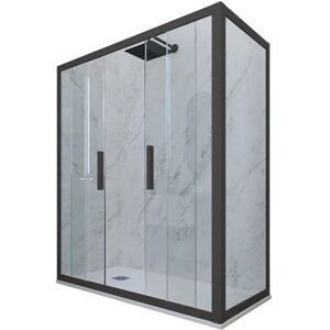 Forte - Pannello doccia 75x120cm reversibile - Vetro & PVC Forte - Pannello doccia 75x120cm reversibile - Vetro & PVC