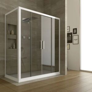 Idralite Star 2 Mampara de ducha blanca 70x160cm Idralite Star 2 Mampara de ducha blanca 70x160cm