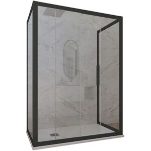 Forte - Mampara de ducha reversible 3 lados - 90x100x90cm Forte - Mampara de ducha reversible 3 lados - 90x100x90cm