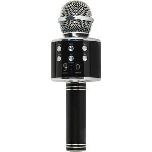 Microphone Karaoké Bluetooth Xtreme - Noir et Argent - Microphone avec Haut-parleur Microphone Karaoké Bluetooth Xtreme - Noir et Argent - Microphone avec Haut-parleur