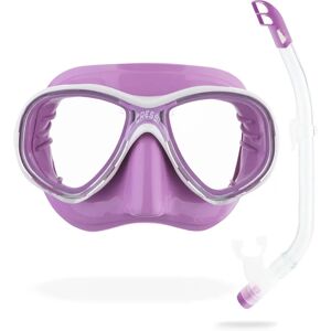 Cressi Kids' Premium Snorkeling - White/Lilac - Snorkeling Set for Kids 7-13 Cressi Kids' Premium Snorkeling - White/Lilac - Snorkeling Set for Kids 7-13